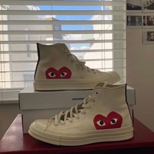 Converse x comme does garçons size 9.5